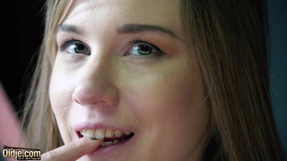 Granddaughters 69 Foreplay: 18-Year-Old Seduces Grandpa for Sweet Seduction