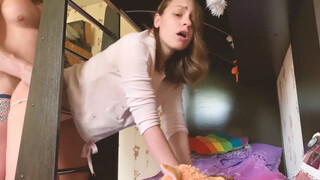 Russian Siblings Get Stuck and Steamy in Bed: A Bedroom Encounter of Epic Proportions