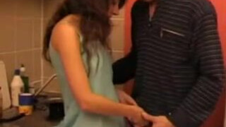 Daddys Punishment: Russian Dad Licks and Fucks Daughters Pussy for Not Washing Dishes