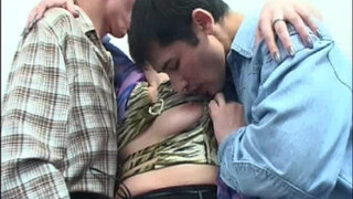 Russian Threesome With MILF