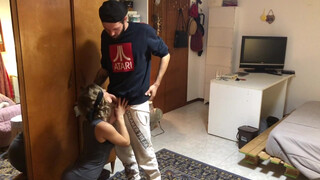 Surprise Blonde Sister Unknowingly Sucks Brothers Big Dick