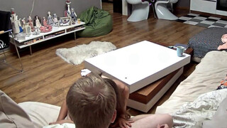 Tanned Russian Sister Rides Her Brother Cowboy-Style