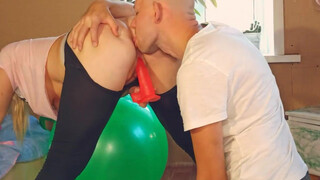 Licking my anus and teasing my stepsister with a dildo