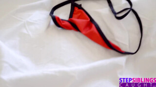 The daughter masturbated on the dick of her boy, but committed a hard incest with her father