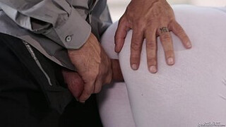 Mothers New Husband: Forbidden Love with Daughter in Leggings