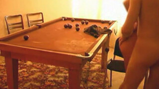 Daddys Little Billiards Tutor: A Lesson in Hard Strokes