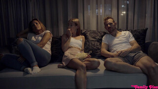 Skinny Sisters Secret: Sneaking in for a Sibling Blowjob