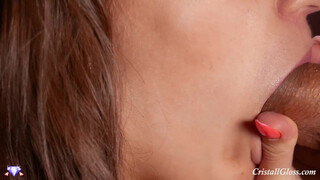 Beautiful MILF Sucks Son's Huge Cock for His Sperm