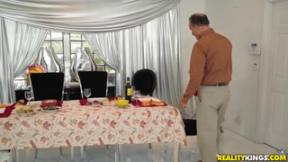 Mom and Daughters Kitchen Adventure with Boyfriend