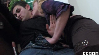 Mother in stockings wanted sex, and her son had to fuck her in the ass