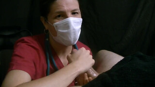 MILF Doctors Masked Handjob: Medical Fetish Fantasy