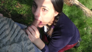 Young Beautys Forbidden Forest Delight: Stepfathers Stick Savored