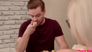 Sister with Glasses Craves Brothers Big Cock