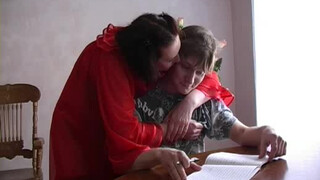 Mature Olgas Sensual Ball-Licking Before Naughty Fling with Son-in-Law