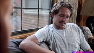 Concerned Brother Fulfills Red-Haired Sisters Moaning Pleasure