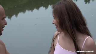 The Russian Stepdaughters Naughty Bathing Time with Her Stepfather at the Country House