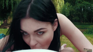 Tattooed Daughters Hot Forest Sex Helps Mom Relax in a Steamy Bathtime Encounter