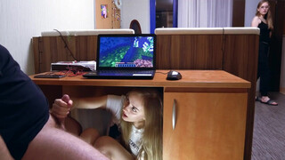 Sisterly Love: Sucking Under the Table to Avoid Moms Wrath