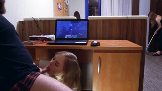Sisterly Love: Sucking Under the Table to Avoid Moms Wrath