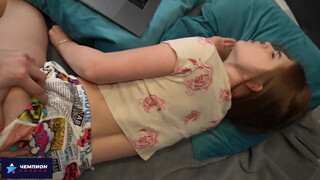 Little Sister's Massage Leads to Big Brother's Passionate Fucking