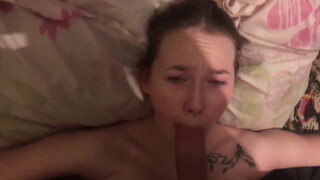 Sleeping Stepbrothers Late Night Special: Big-Boobed Sisters Oral Pleasure