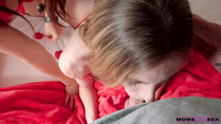 Valentines Surprise: Moms Incest Threesome with Her Kids