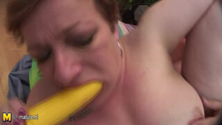 Son's Sensual Tribute to His Mom with doggystyle: Fucking on the Couch