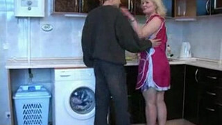 Sons Forbidden Taboo: Fucking His Mother in the Kitchen While Dad Is Away