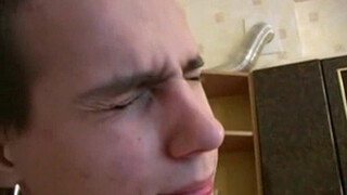 Sons Forbidden Taboo: Fucking His Mother in the Kitchen While Dad Is Away