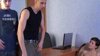 A Father-Son Bonding Moment: F*cking Prostitute Natasha in the Office